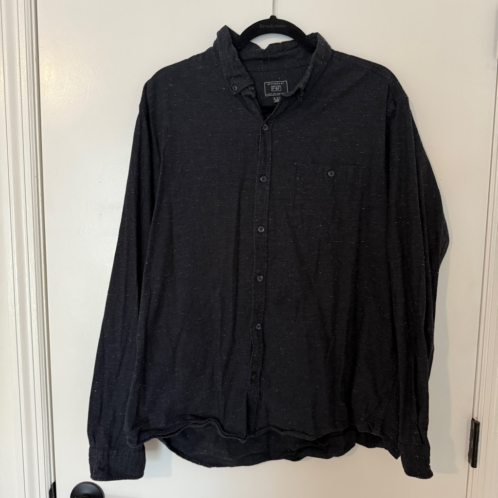 F&F Men's Dark Gray Casual Shirt